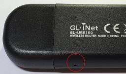 The location of the reset button The location of the reset button