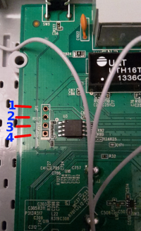 **Photo of PCB with markings**