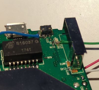 soldering wires to GPIO