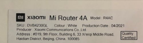 Shipping box Label of international version