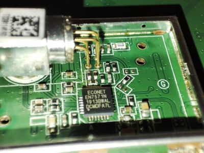 Delidded fiber transceiver reveals its driver Delidded fiber transceiver reveals its driver